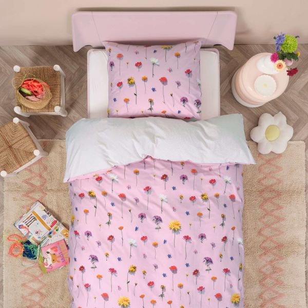 Snurk Bloom Dekbedovertrek – 200 x 200/220 cm – Pink