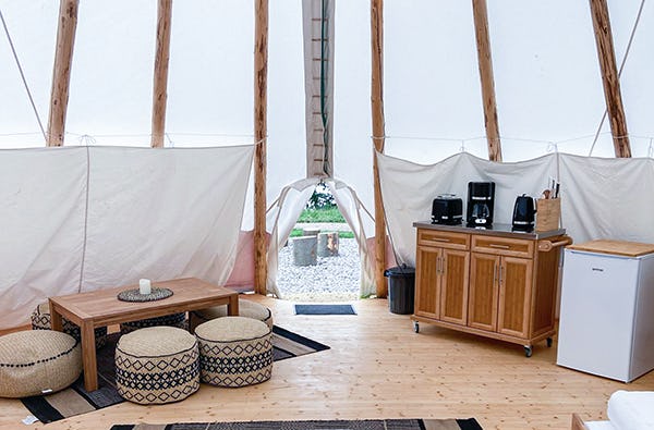 Außergewöhnlich Übernachten im Tipi Belau