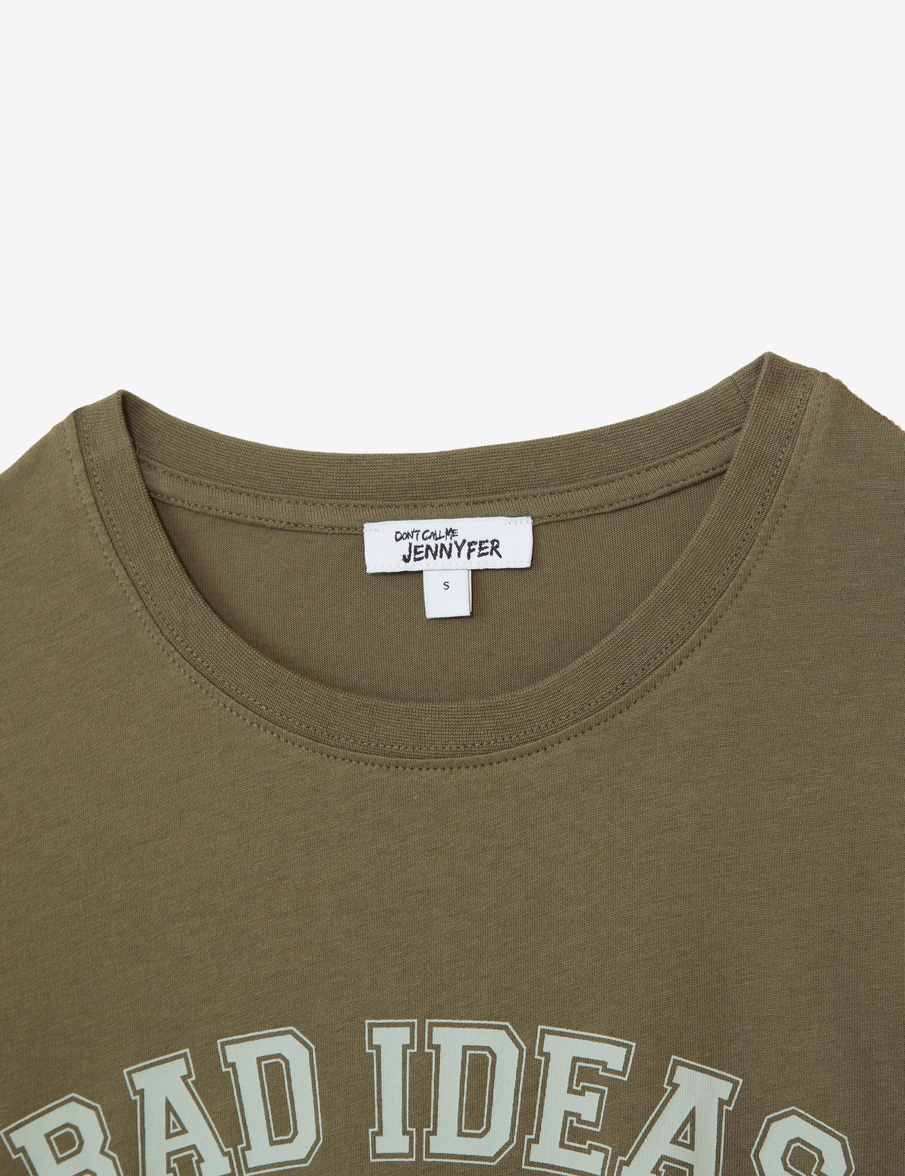 T-shirt à motif vert olive