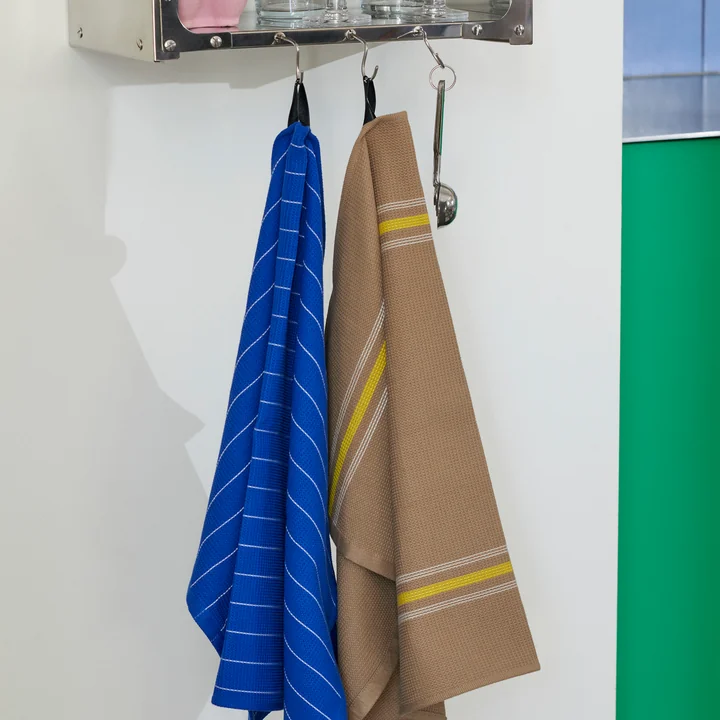 HAY - Canteen Geschirrtuch, blau / fuchsia