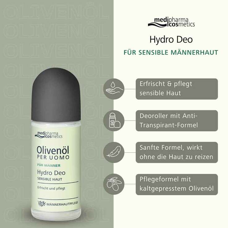 Olivenöl Per Uomo Hydro Deo, 50 ml