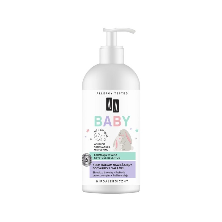 AA Baby hydraterende gezichts- en lichaamscrème-balsem 275 ml