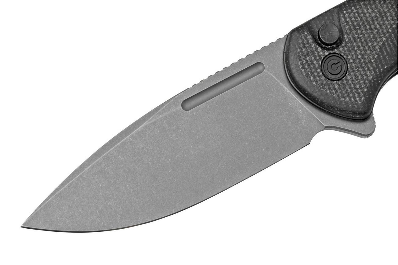 Civivi Conspirator C21006-1 Black Micarta, Stonewashed zakmes