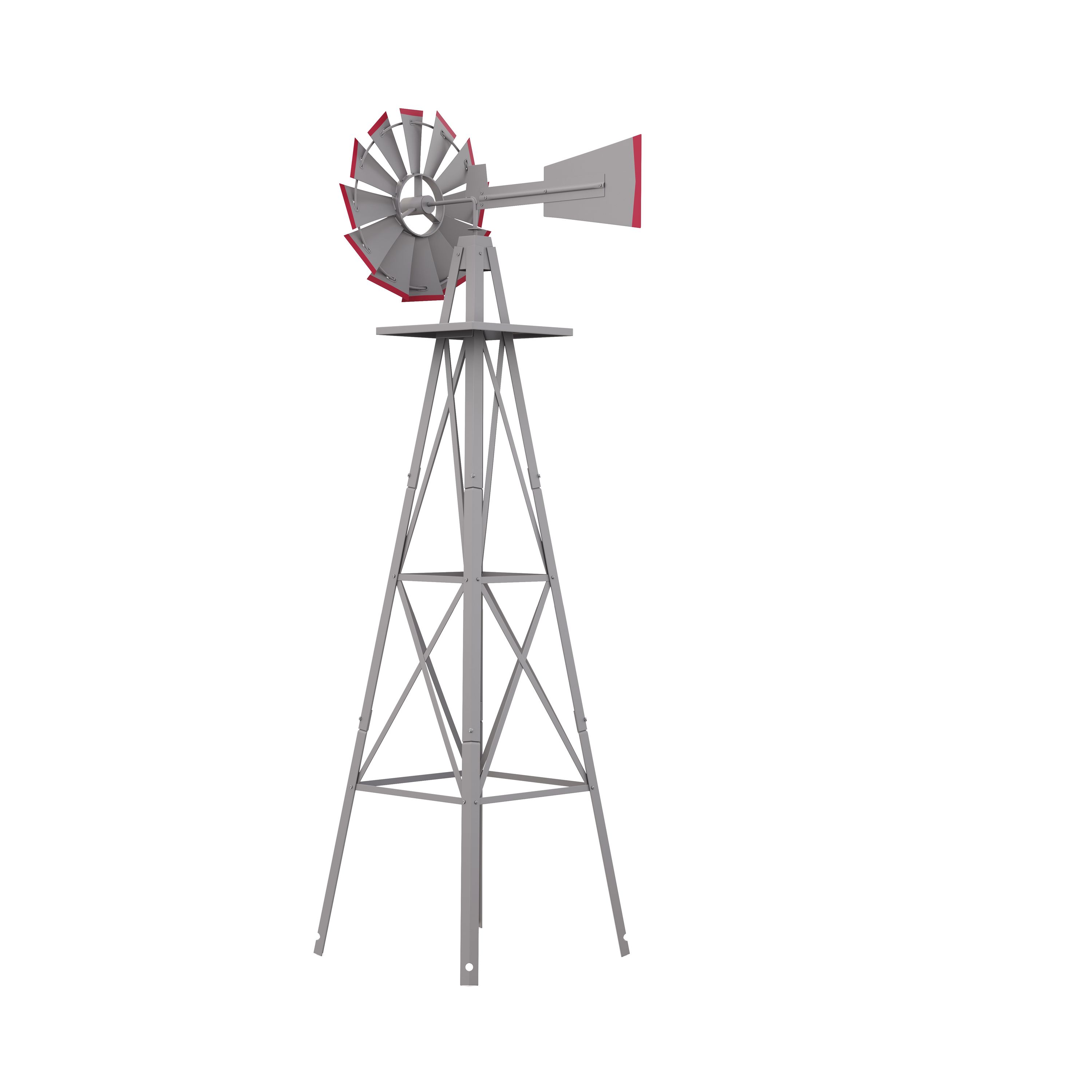 Windrad silber 125 cm