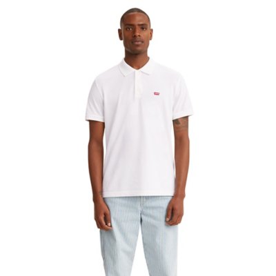 Polo à manches courtes homme Hm 0003 White + LEVIS