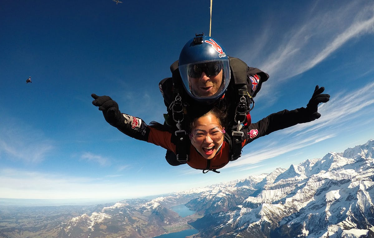 Skydiving in Reichenbach als Geschenkidee