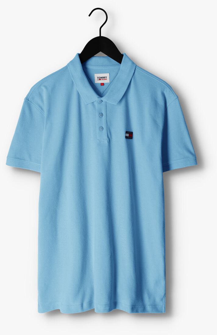 TOMMY JEANS lichtblauwe tommy jeans polo tjm clsc xs badge polo