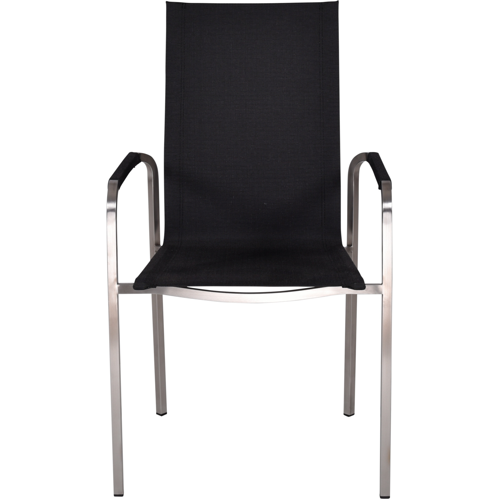 Stuhl Toledo Edelstahl schwarz