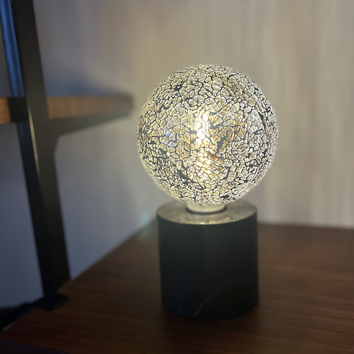 Ampoule LED E27 globe mosaïque Ø12,5cm 470lm blanc chaud Girard Sudron
