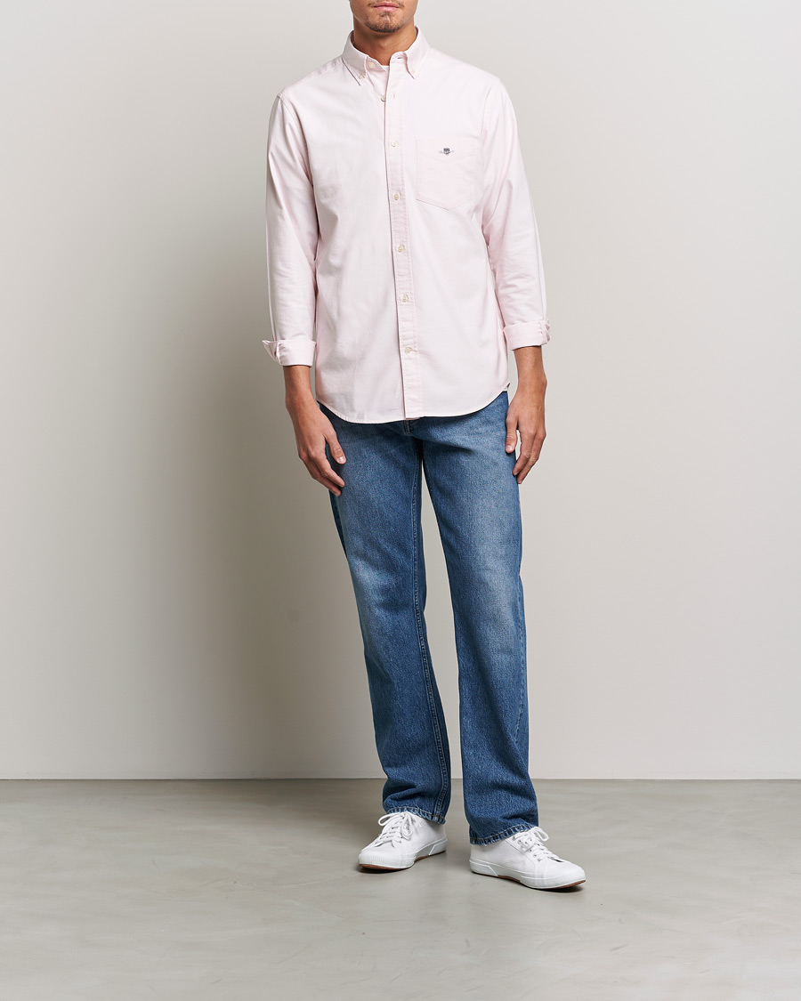 GANT Regular Fit Oxford Shirt Light Pink