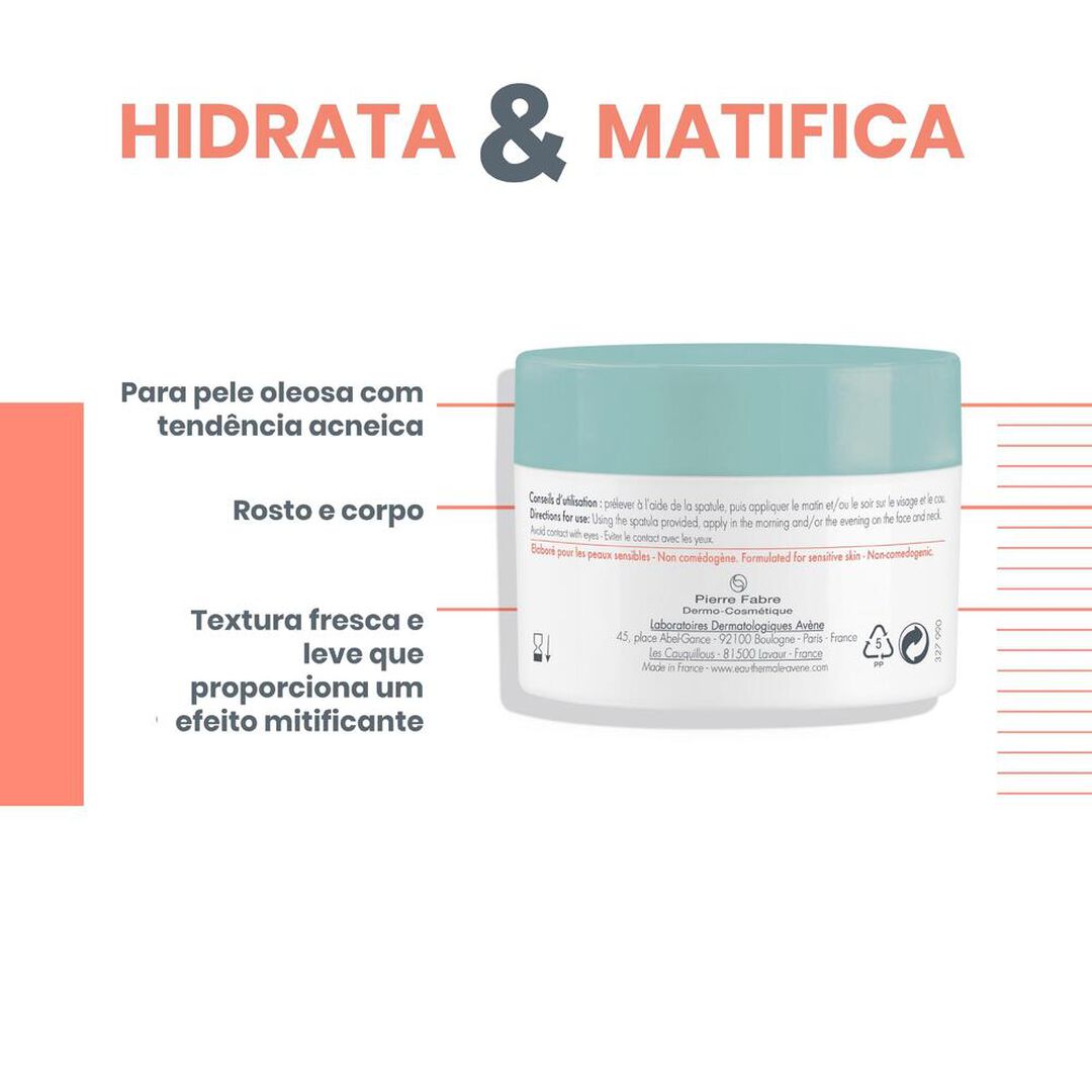 AVENE  Cleanance Aqua Gel Creme Matifica pele oleosa, acne - 50ml