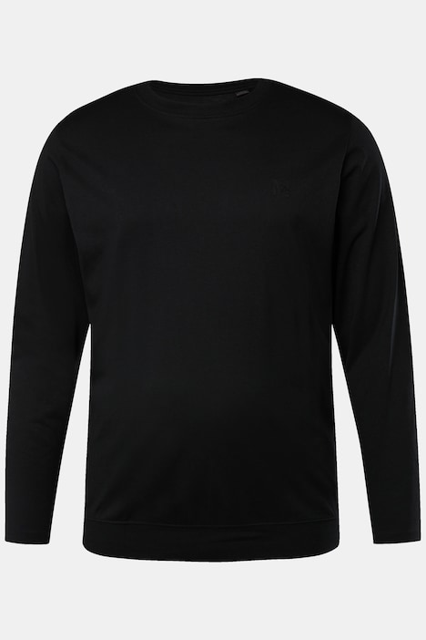 Men+ Langarmshirt, Basic, Bauchfit, Rundhals, bis 8 XL