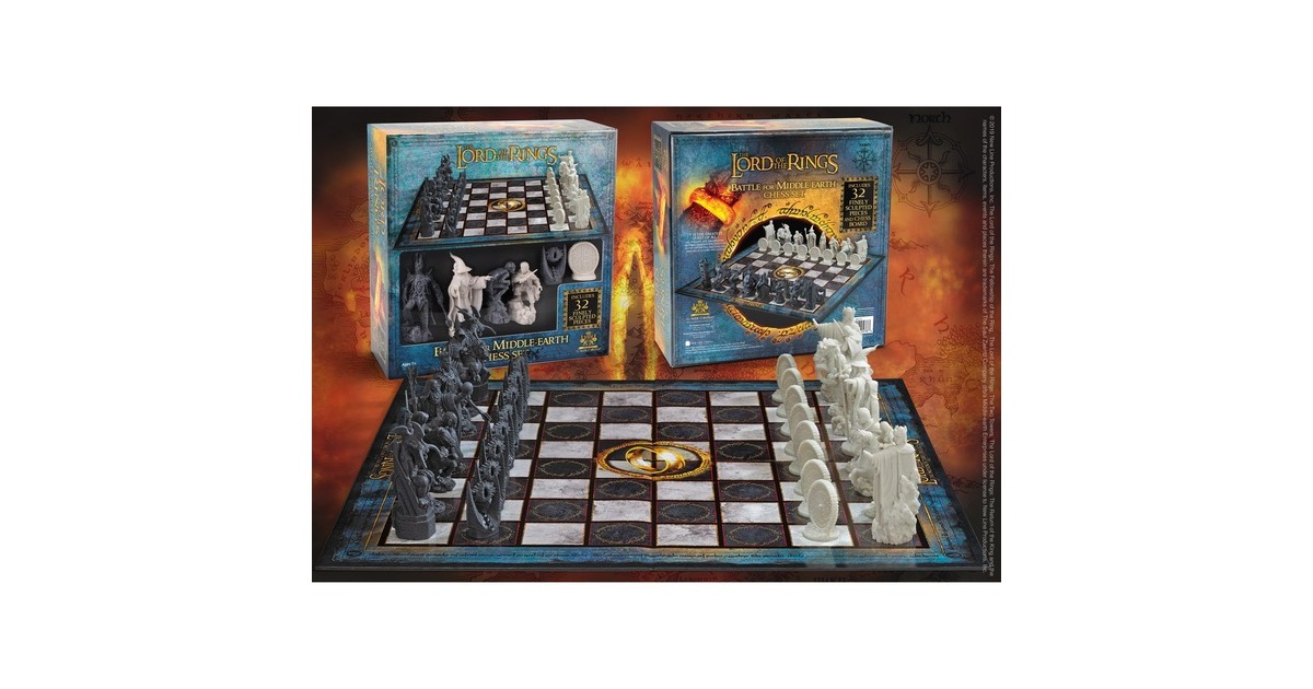 Noble CollectionLord of the Rings: Battle for Middle-Earth Chess Set Bordspel  (2 spelers, Vanaf 7 jaar)