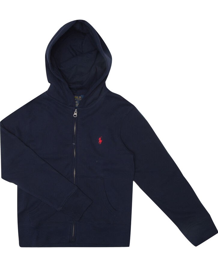 Polo Ralph Lauren Cotton-Blend-Fleece Hoodie Blå