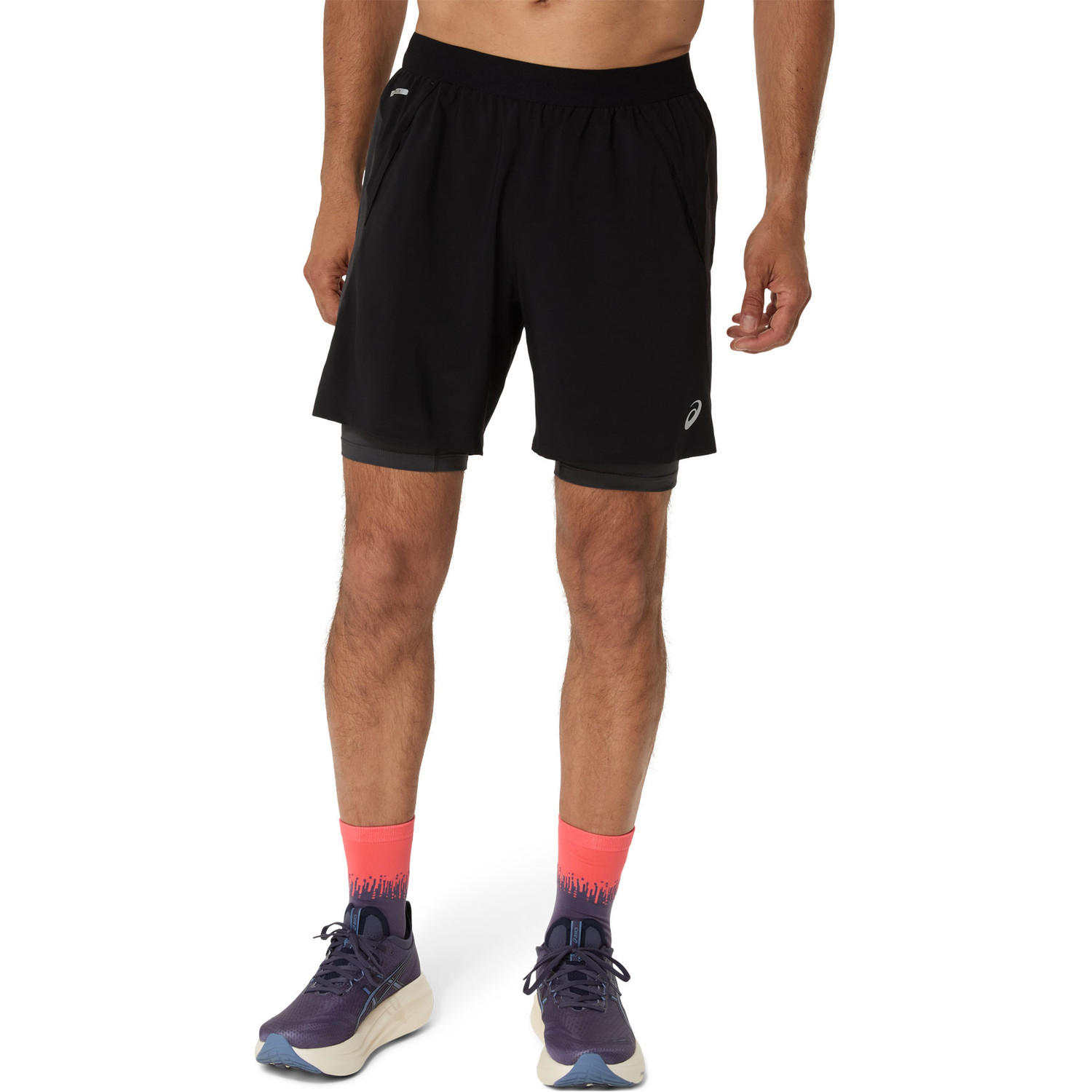 ASICS Road 2in1 7'' Short Heren