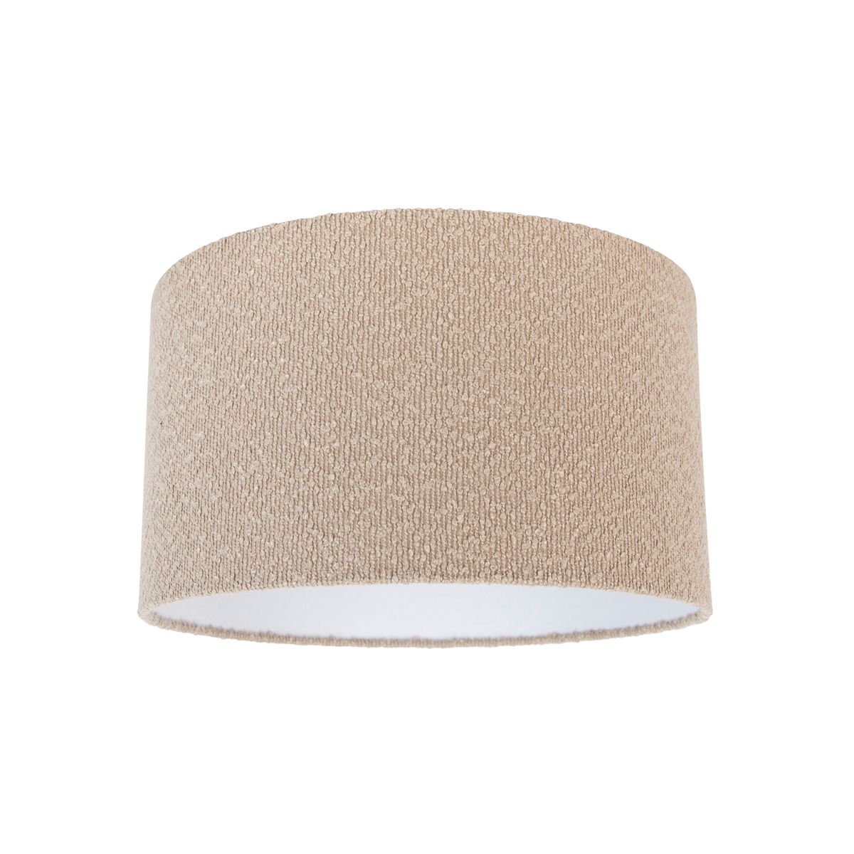 Stoffen lampenkap beige met teddy stof 35/35/20