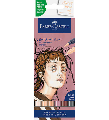 Faber-Castell Filzstifte - 6 st. - Goldfaber Skizze - Portrait