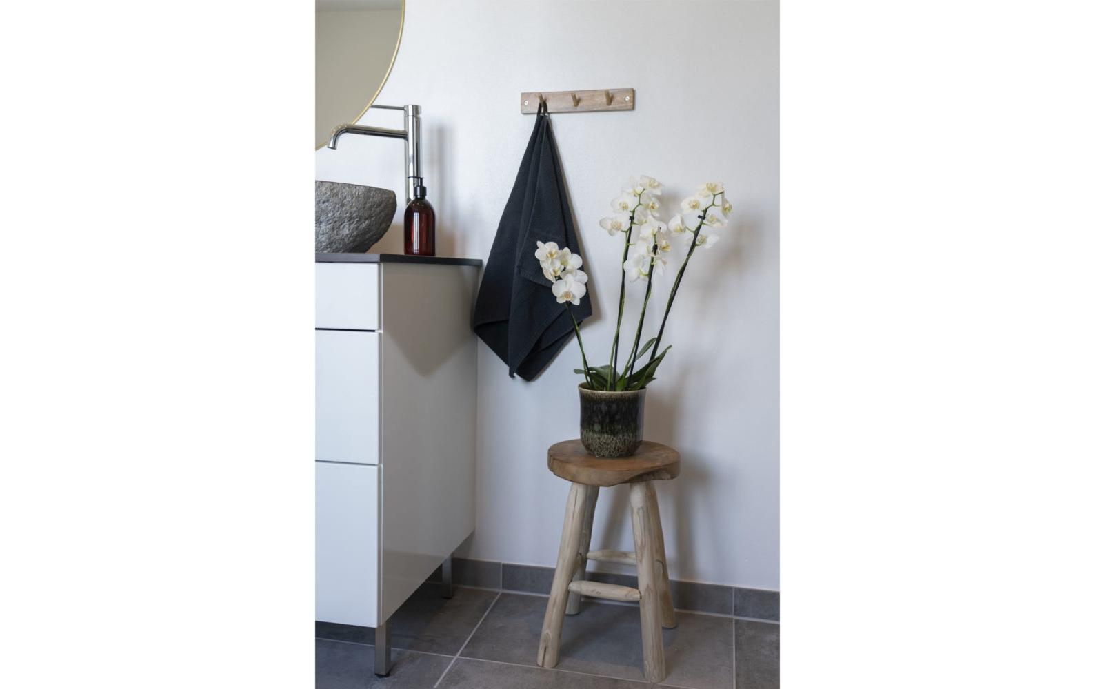 Hocker Badia 45 x 30 cm, NatureSitzhocker aus Teakholz