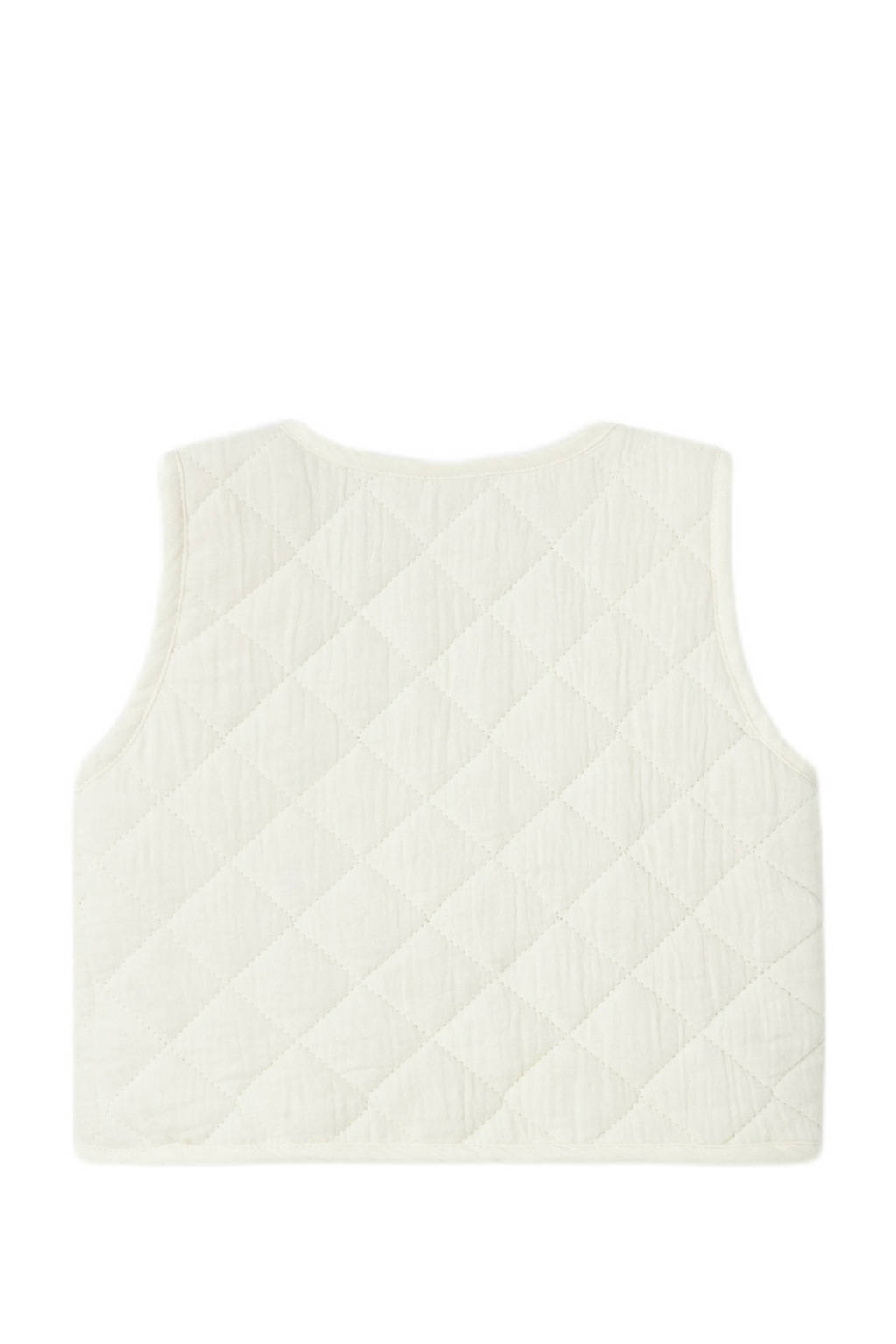NAME IT baby gilet NBFHELGANY met printopdruk ecru/multicolor