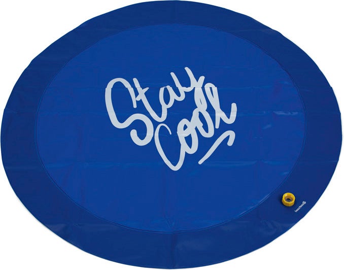 Beeztees sprinklermat Stay Cool blauw D 100 H 5 cm