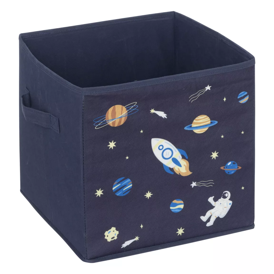 Lot de 2 paniers de rangement enfant (29 x 29 cm) Espace Bleu