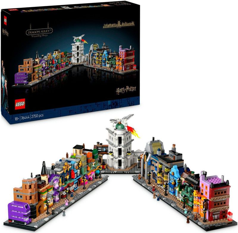 LEGO Harry Potter - Wegisweg Tovenaarswinkels - Bouwset - 12 Microfiguren