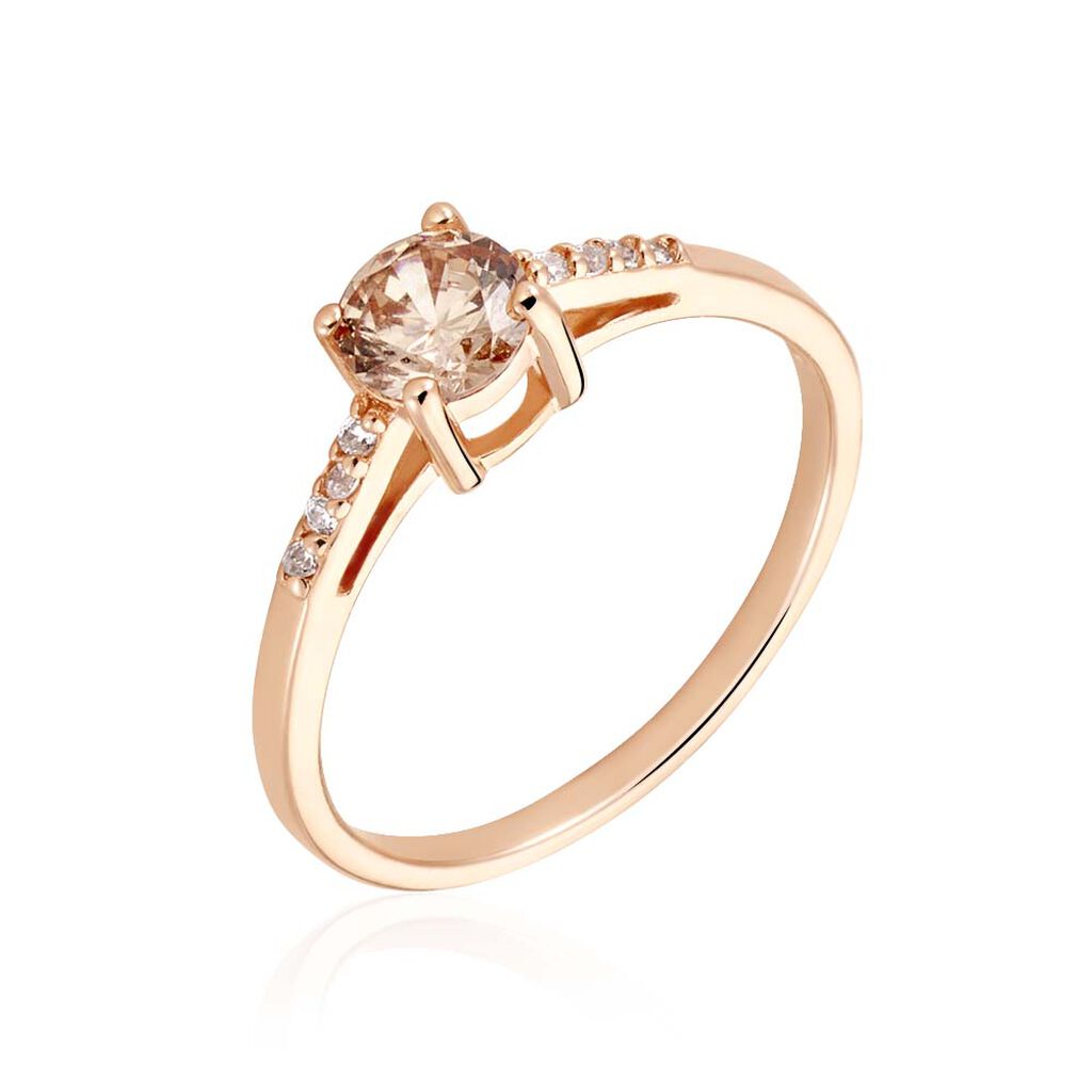 Bague Rio Argent Rose Oxyde De Zirconium