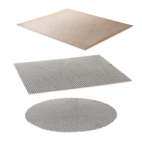 Lot 2 grilles de cuisson anti-adhérentes + feuille de protection pour