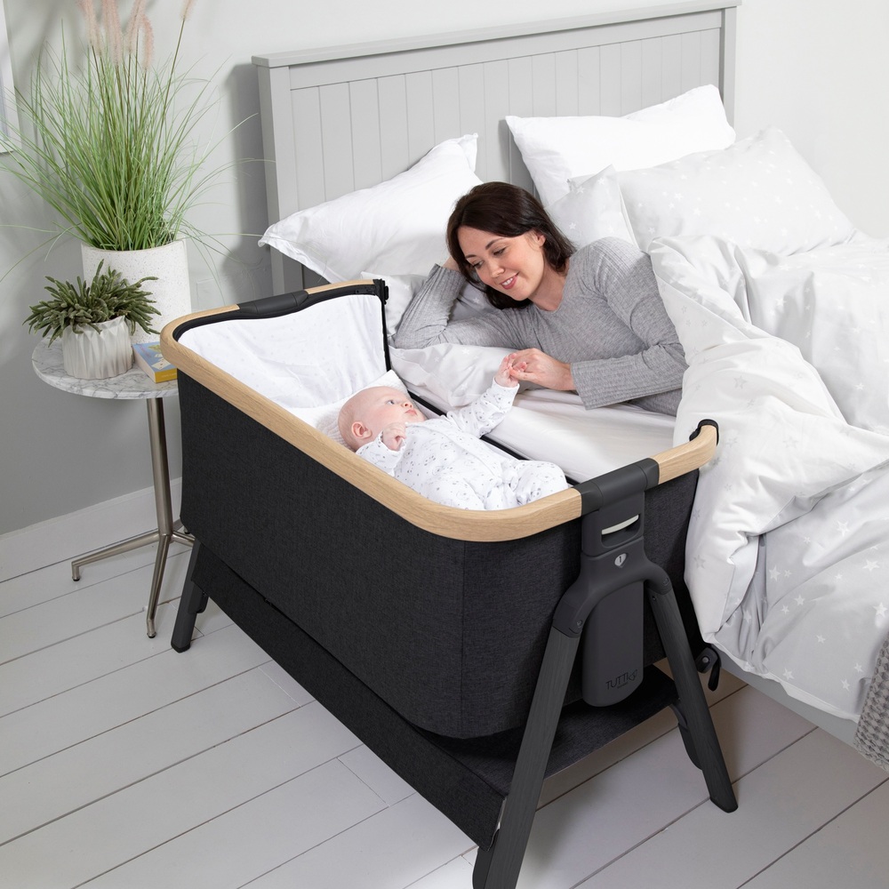 Tutti Bambini CoZee Lite Nachtbett, Dunkelgrau und Eiche