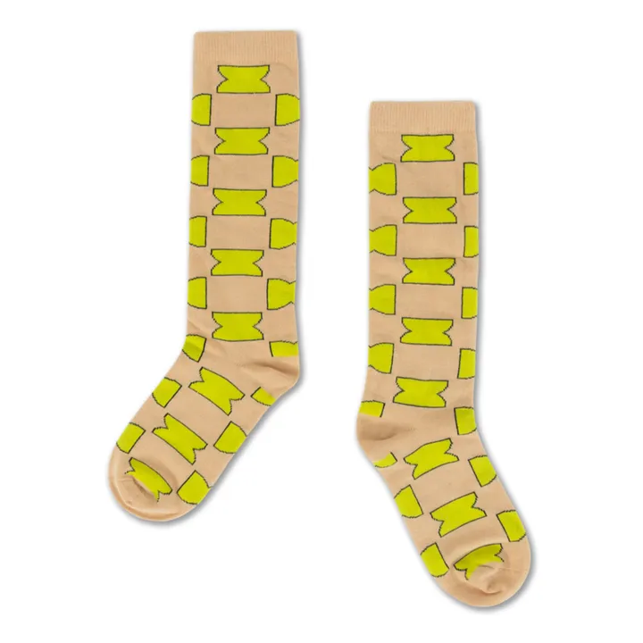 Repose AMS Chaussettes Hautes Yoyo | Jaune