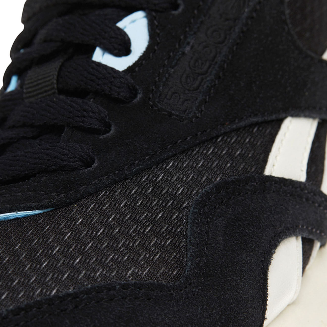 Reebok Baskets en Textile & Velours de Cuir Classic Nylon noires