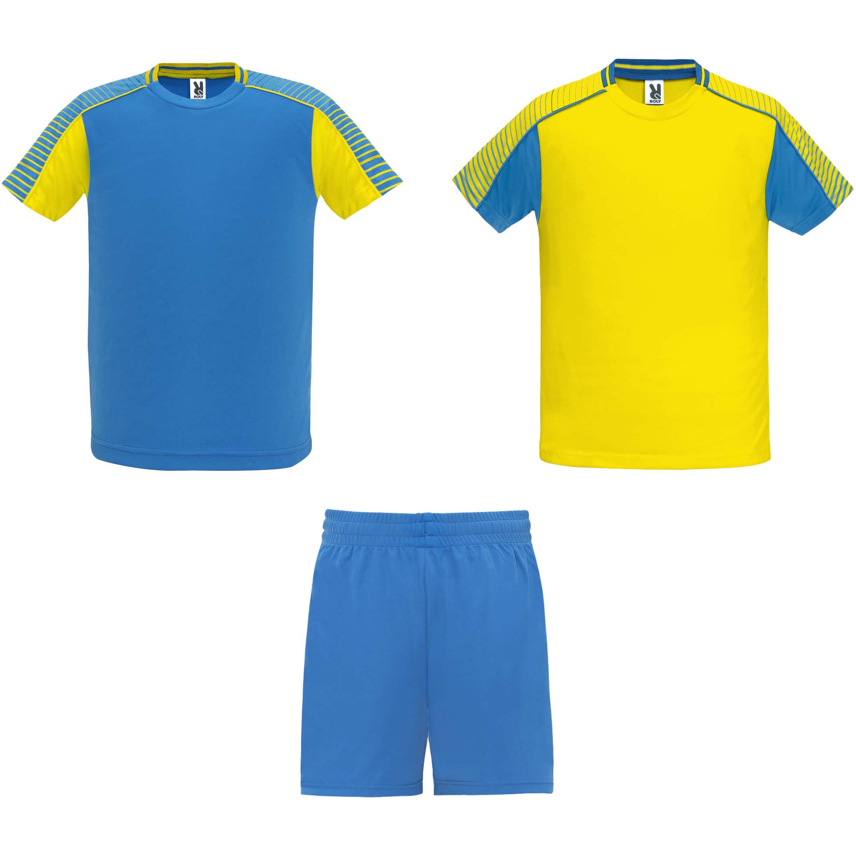 Roly R0525 - JUVE Ensemble Sport Unisexe avec 2 T-Shirts et Shorts