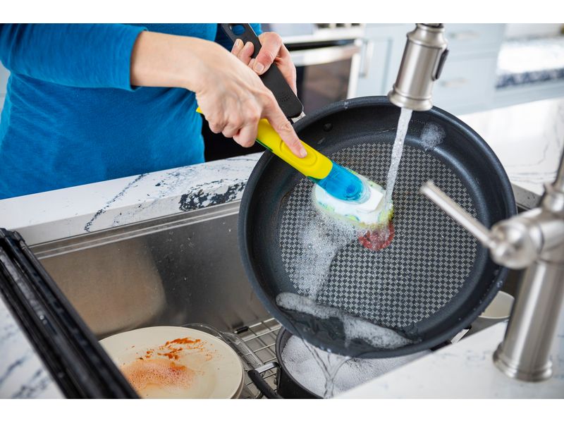Scrub Daddy Dish Daddy Reinigungsbürste 1 Stück Abwaschbürste mit auswechselbarem Kopf