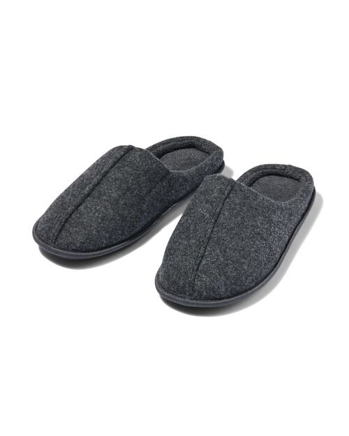 pantoufles en feutre pour hommes anthracite
