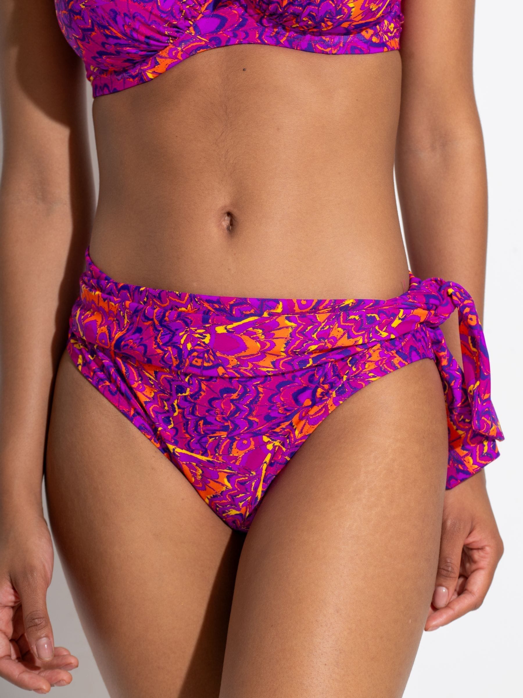 Paars - Pour Moi Bermuda Bikini-broekje met omslag