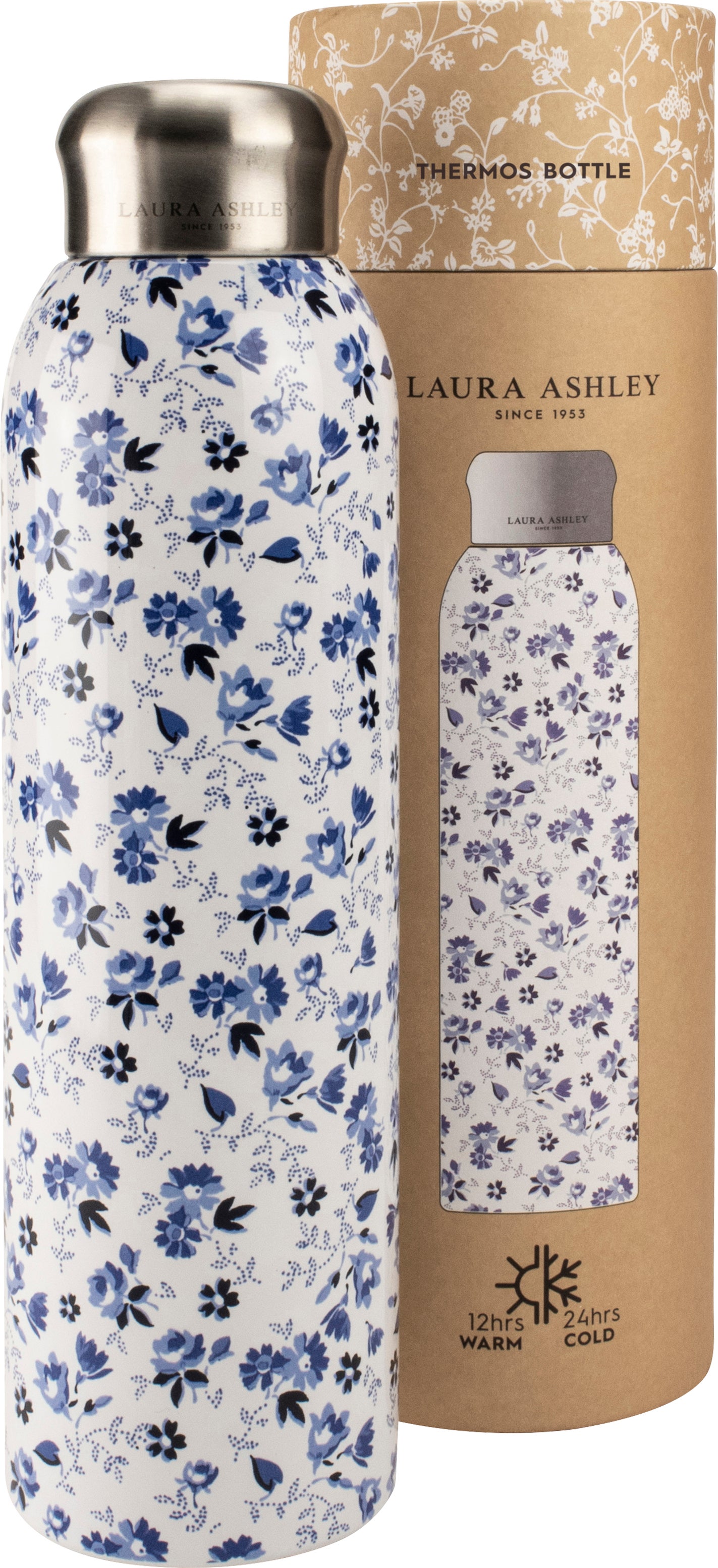Laura Ashley thermosfles Fleur blauw 500 ml