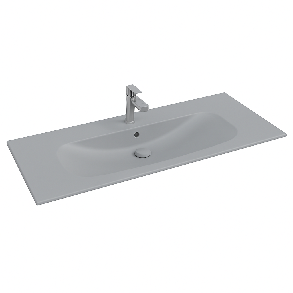 Isvea Infinity wastafel 120x50cm grijs