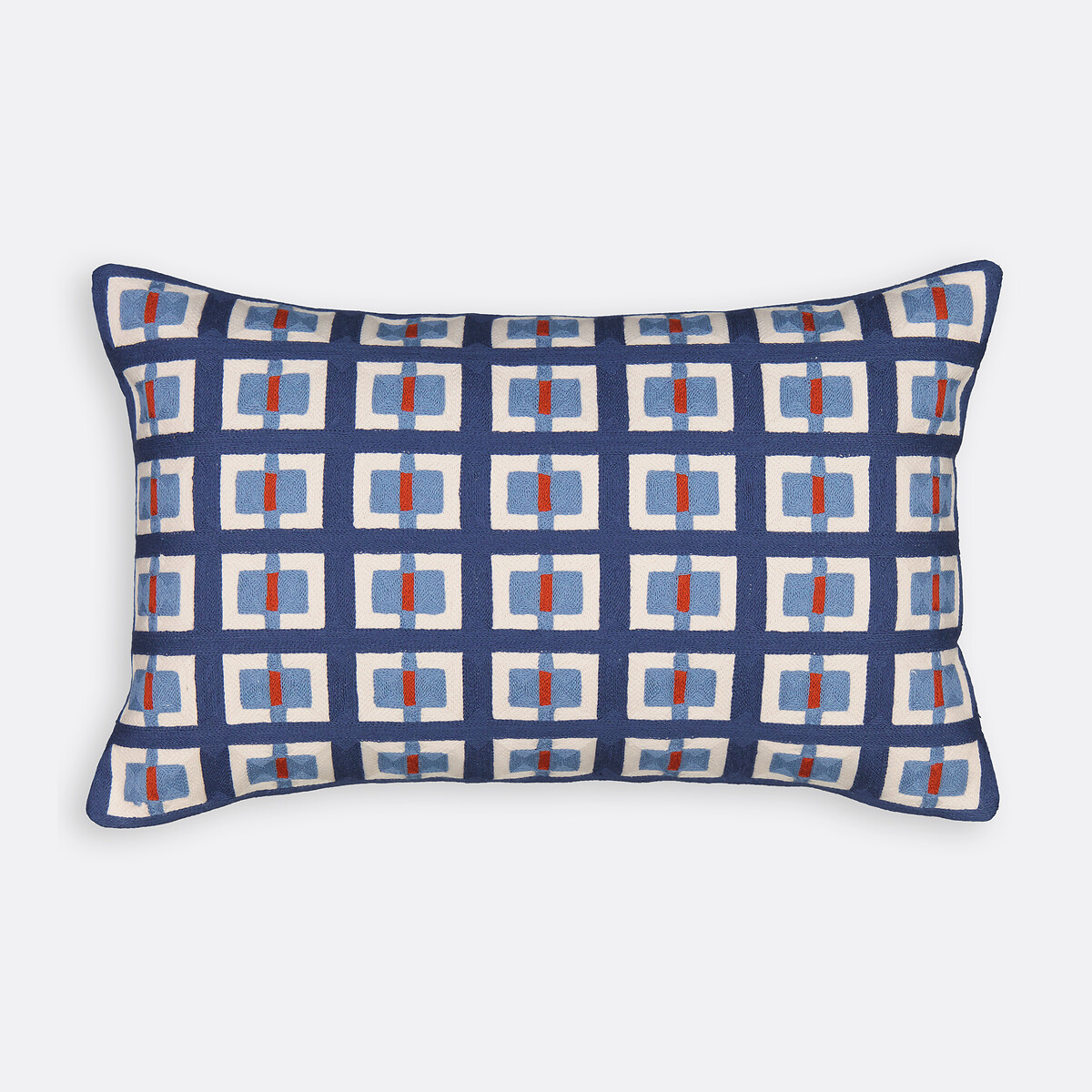 LA REDOUTE INTERIEURS<br>Capa de almofada 50x30 cm, algodão bordado, Mauro