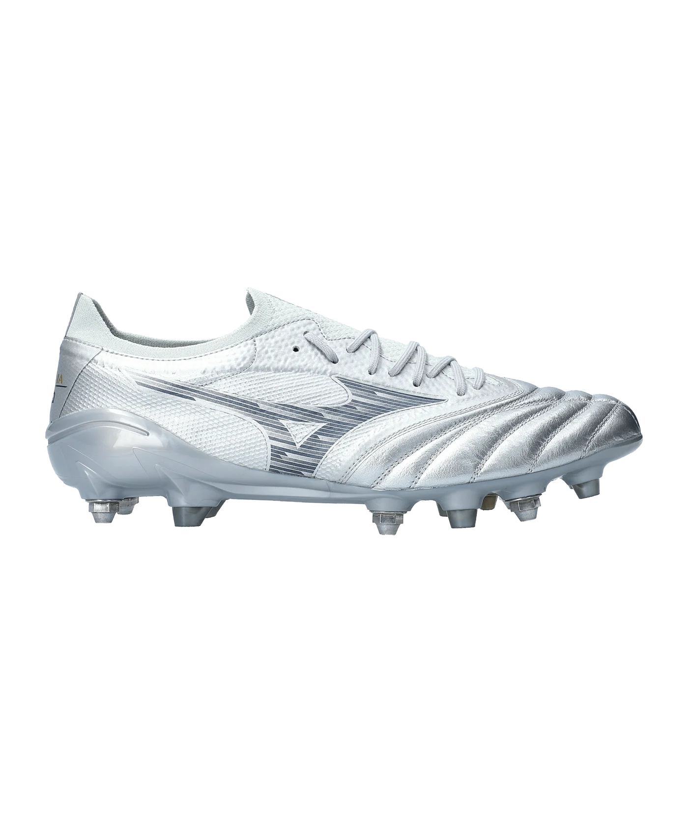 Mizuno Morelia Neo Beta Elite Mix SG Platinum Silver Silber F04