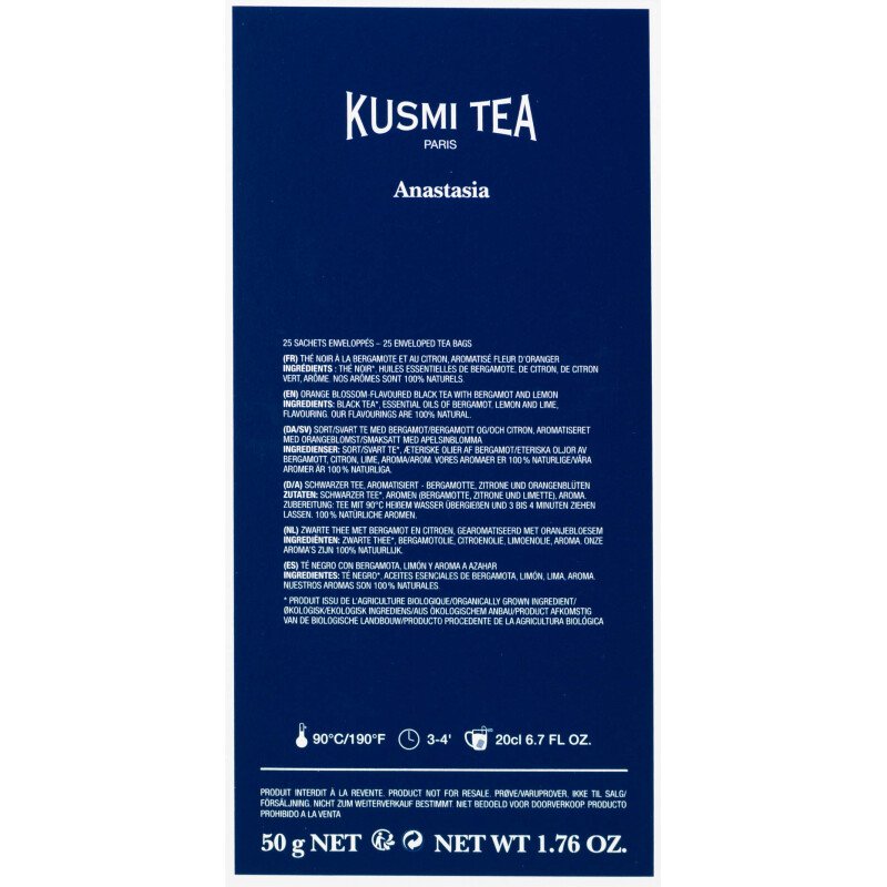 Thé Anastasia Bio Kusmi Tea - Boîte de 25  sachets