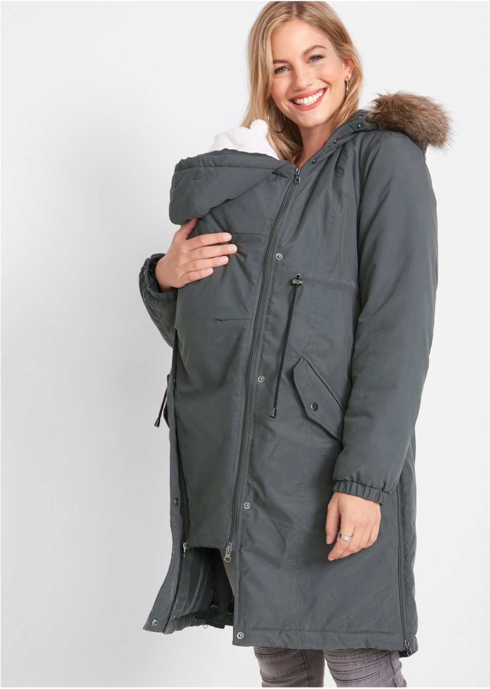 Parka de grossesse/de portage, rembourrée