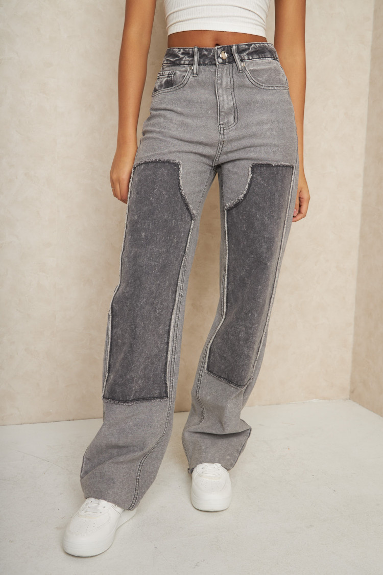 Jean regular gris