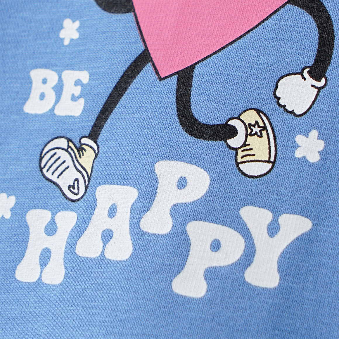 Famy 3 Mädchen T-Shirts mit Prints pink / creme / hellblau