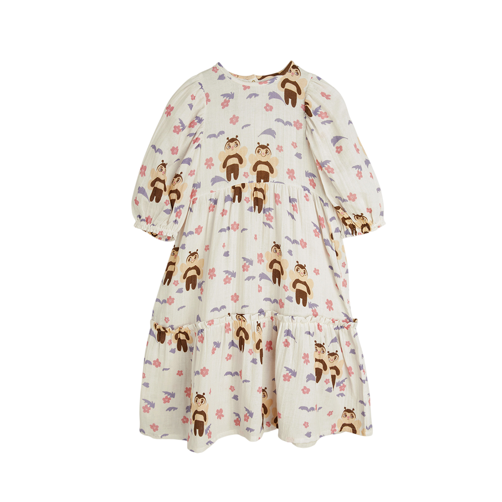 Kleid Muslin Bee Offwhite