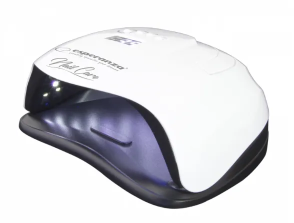 Esperanza UV LED Diamond nail lamp hybrid varnish white (EBN007)