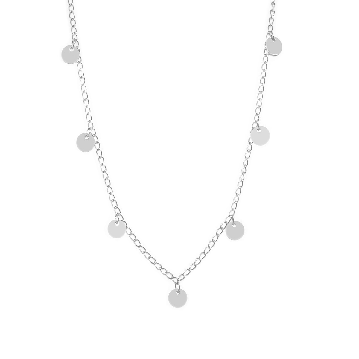 Collier ajustable classique original Argenté INDRA