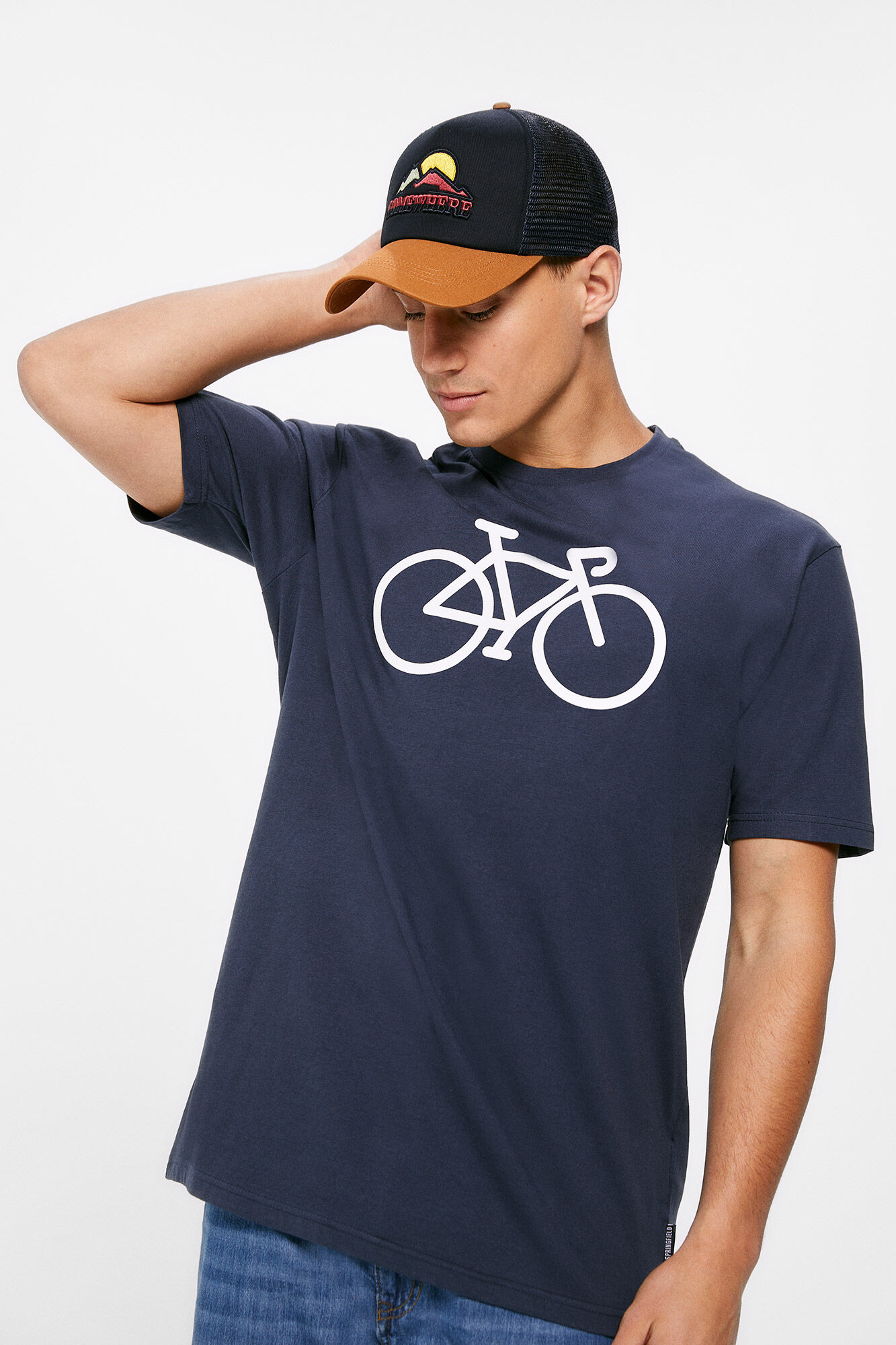 Camisa de ciclismo - azul escuro