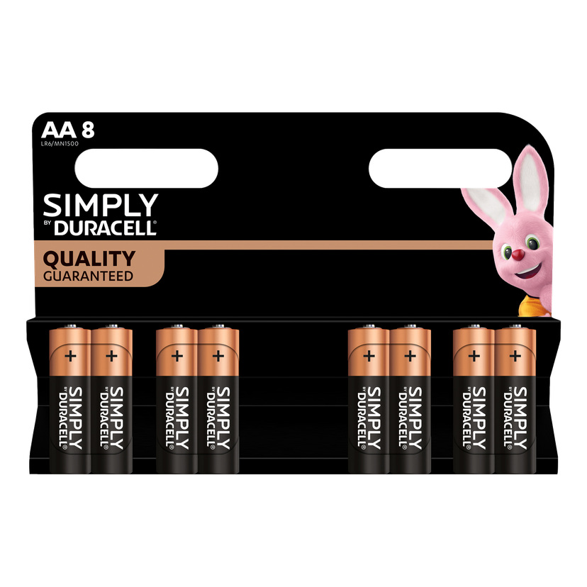 AA-batterier 8-pk