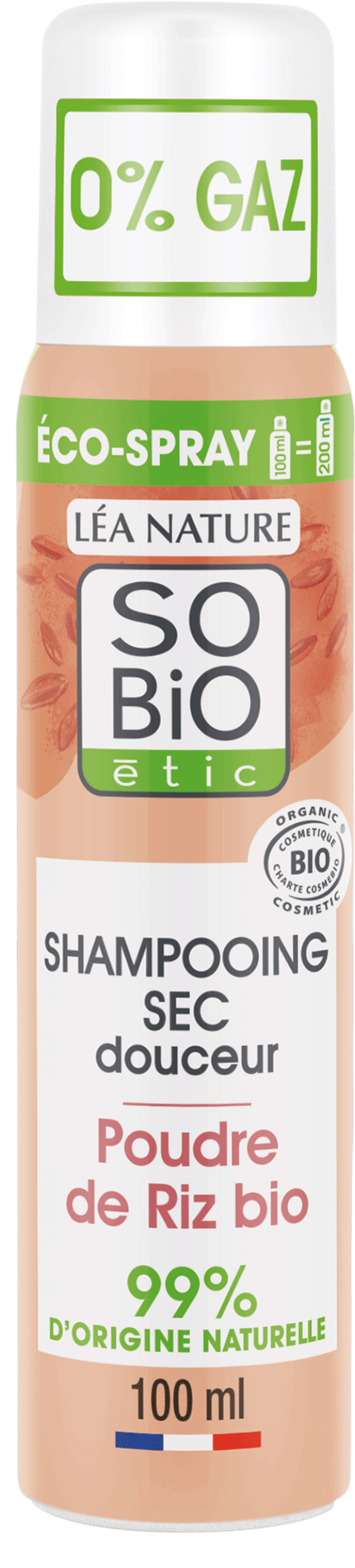 LÉA NATURE SO BiO étic  Mildes Trockenshampoo Bio-Reispulver, 100 ml