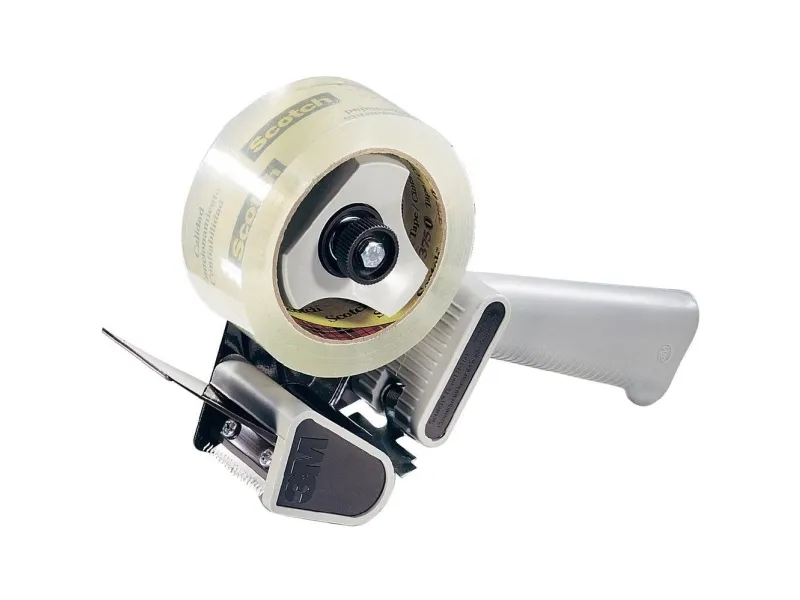 Scotch Pakketape-ruller HE180 Grå, Rød Rulle Bredde (max.): 50 mm Rulle længde (max.) 66 m Med bremseanordning